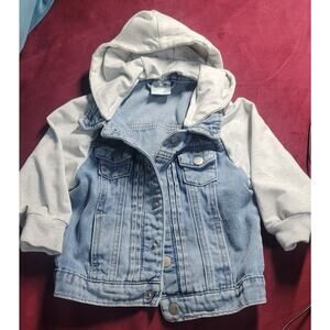 Tullabee Denim Jacket With Detachable Hood Size 2T